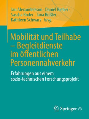 cover image of Mobilität und Teilhabe – Begleitdienste im öffentlichen Personennahverkehr
